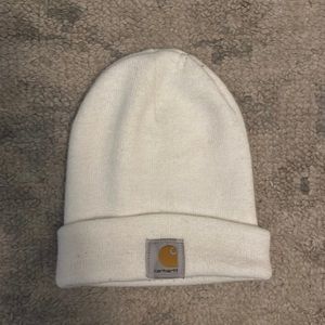 Carhartt beanie cream white